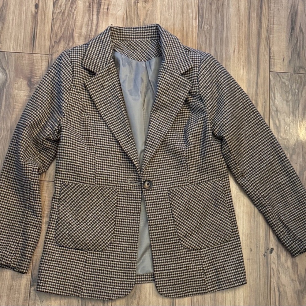 Houndstooth Blazer‎
